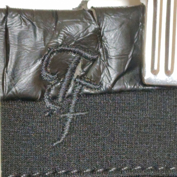 True Freedom Juniors Black Skinny Regular Fit Pants with Faux Leather Trim - Picture 13 of 16